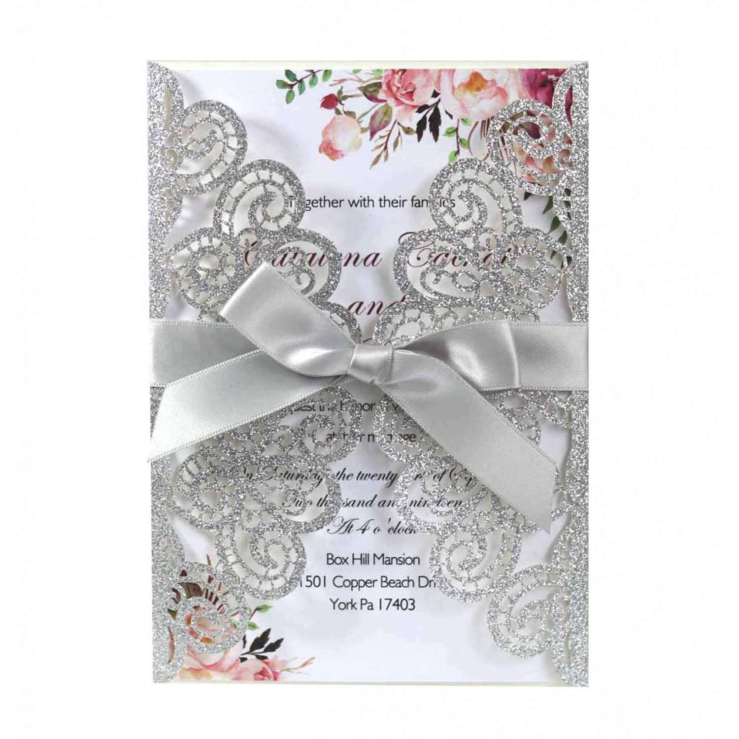 European Style wedding Invitation Laser Cut Invitation 